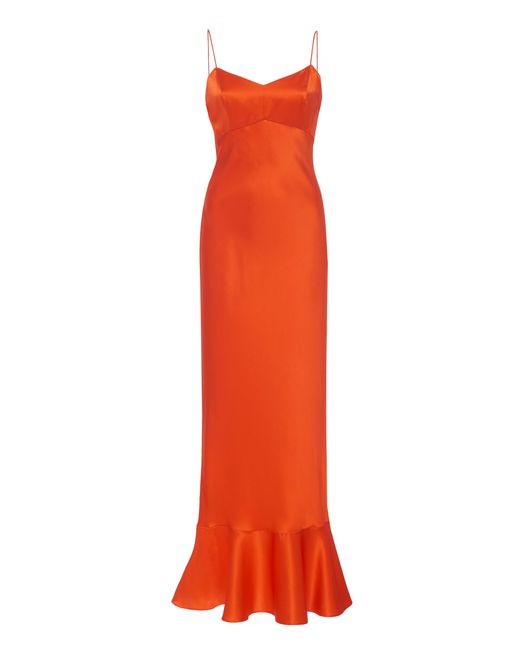 Saloni Orange Mimi-b Dress