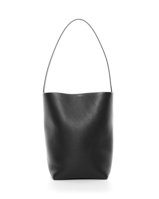 The Row White Small N/S Park Leather Tote Bag