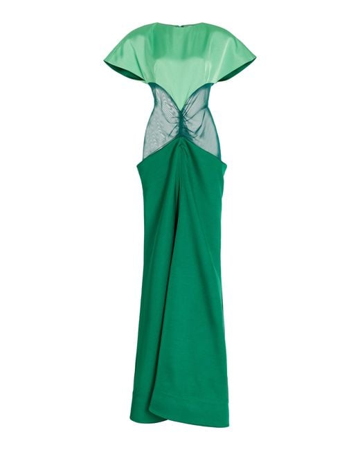 Rosie Assoulin Green Sands Through The Hourglass Gown