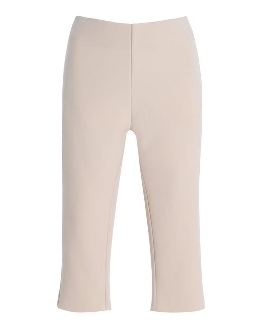 Birrot Natural Exclusive Lay2 Bonded-Crepe Capri Pants