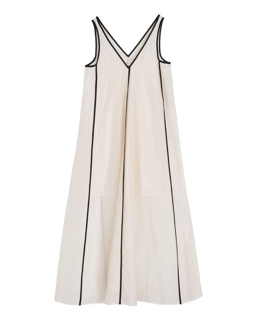 By Malene Birger Natural Aures Silk-Cotton Maxi Dress