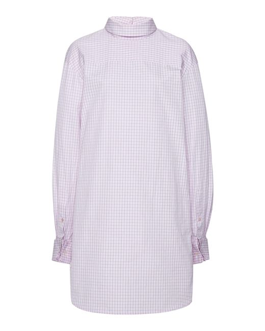 Dries Van Noten White Corso Long Reversed Cotton Shirt