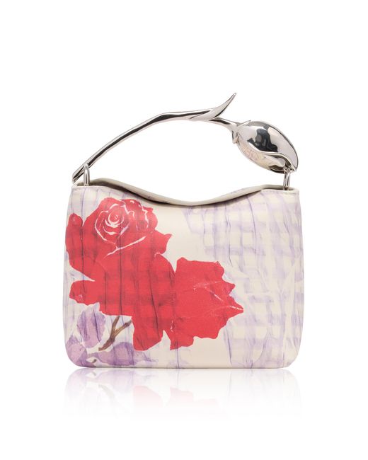 Erdem Red Mini Bloom Bag
