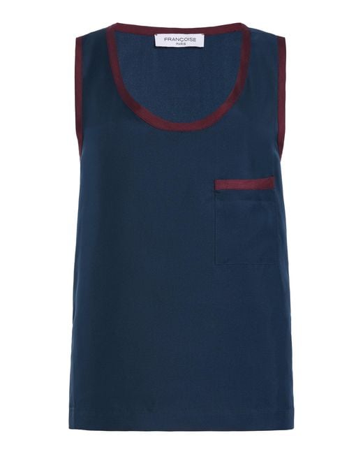 Franchise Blue Fanny Silk Tank