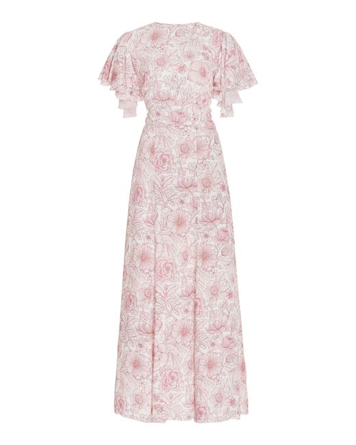 The Vampire's Wife Pink The Light Sleeper Floral Dress