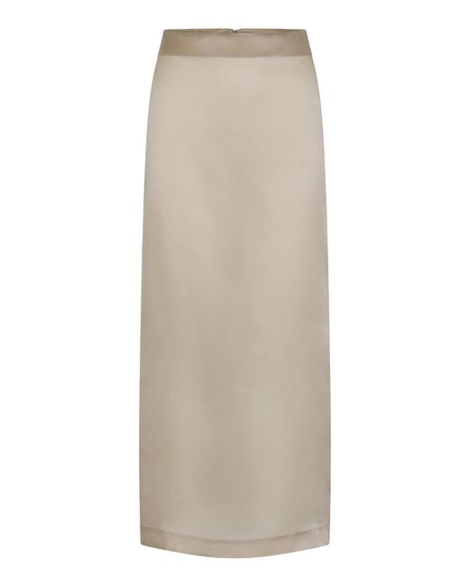 Heirlome Natural Sandrita Silk Organza Maxi Skirt