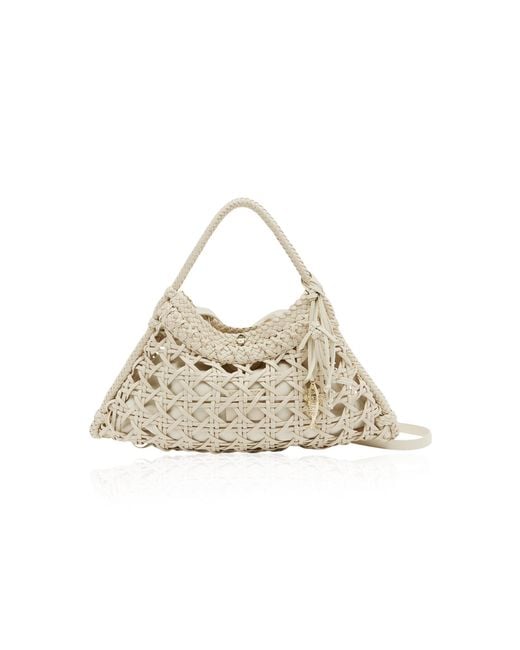ALÉMAIS Natural Mini Nappa Cresent Crossbody Bag