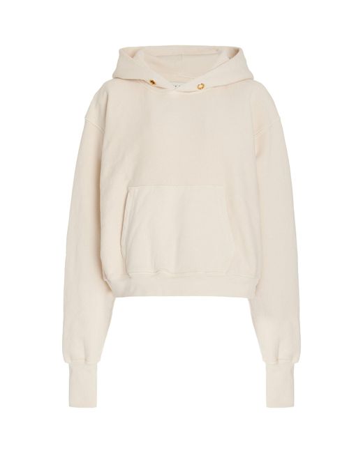 Les Tien Natural Cara Cropped Hoodie