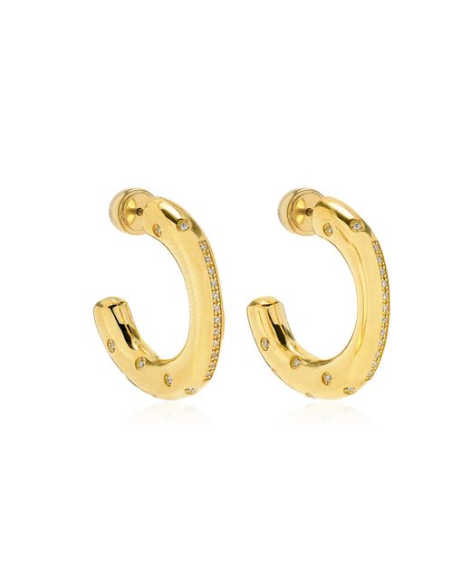 Lauren Rubinski Metallic Peggy 14k Yellow Gold Diamond Earrings