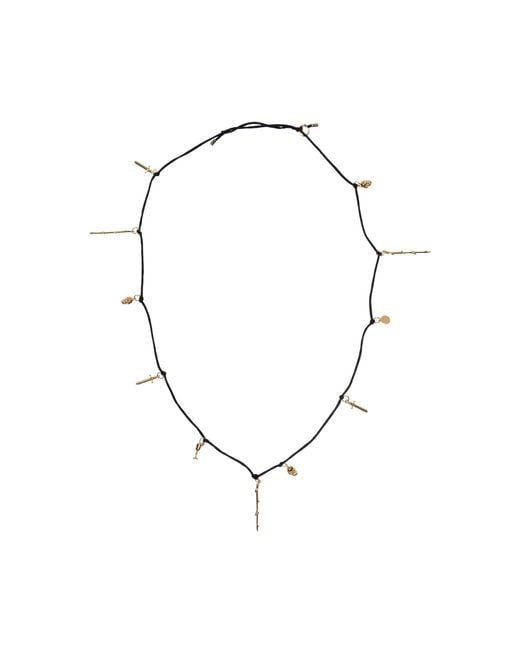 Gabriela Hearst Blue Charm Necklace