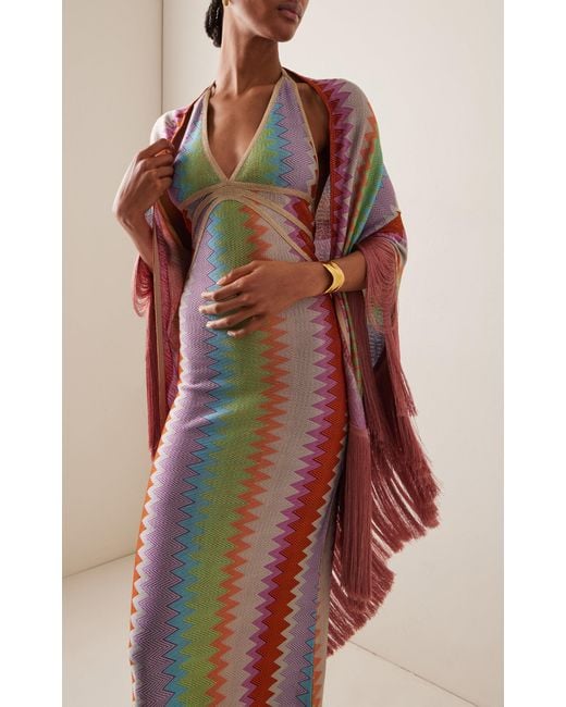Alexis Pink Rhea Fringed Woven Kimono