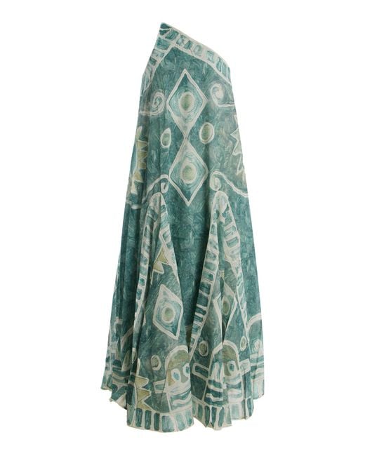 ALÉMAIS Green Samira Embellished Gown