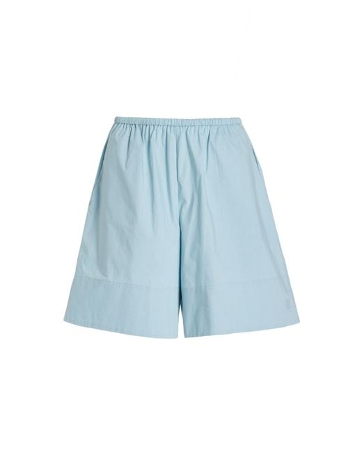 By Malene Birger Blue Exclusive Siona Cotton Shorts for men