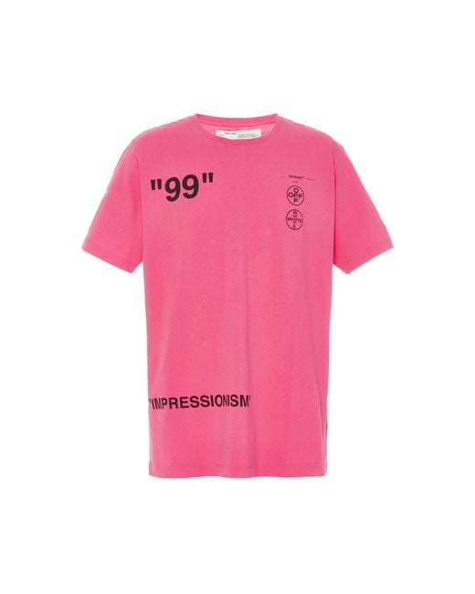 Off-White c/o Virgil Abloh Pink Boat T Shirt for men