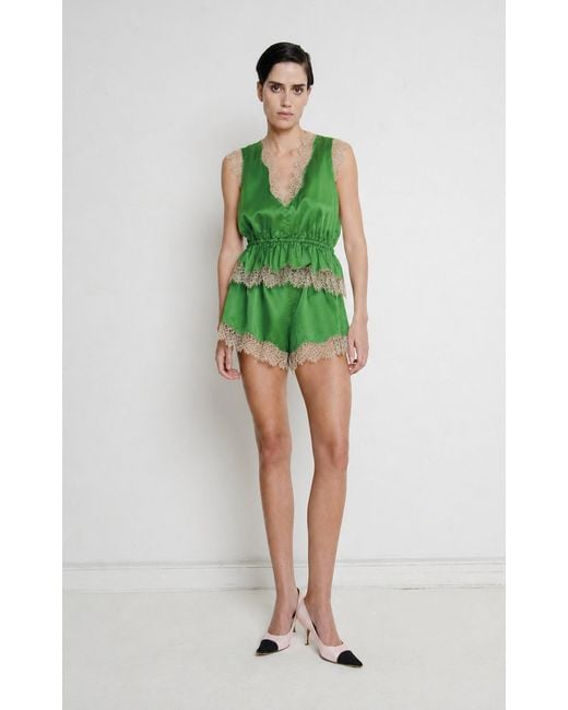 Franchise Green Lisette Silk Top
