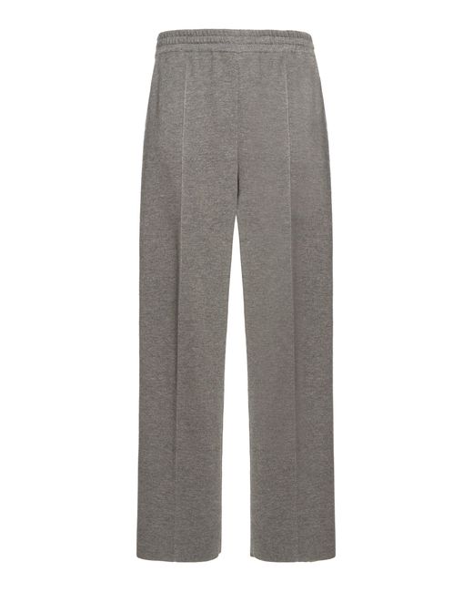 Malo Gray Luxury Cashmere-Silk Trousers