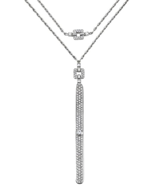 Mindi Mond New York Blue Empire 18K Double Wrap Chain Necklace