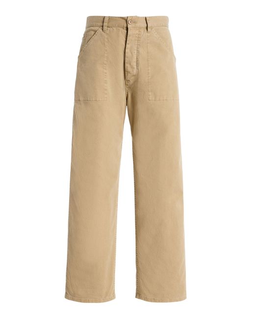 Nili Lotan Natural Whitney Cotton Pants