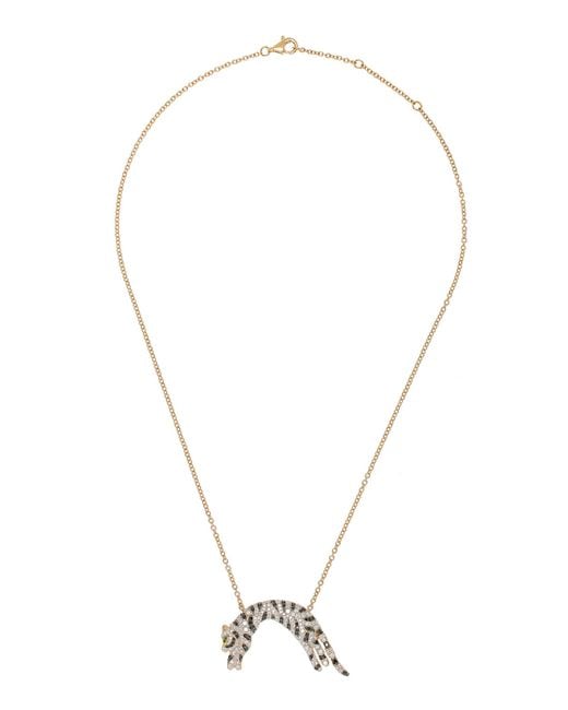 Yvonne Léon Black 18K Diamond; Tsavorite Pendant Necklace