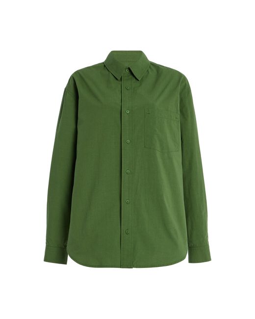 Matteau Green Relaxed Organic Cotton Shirt