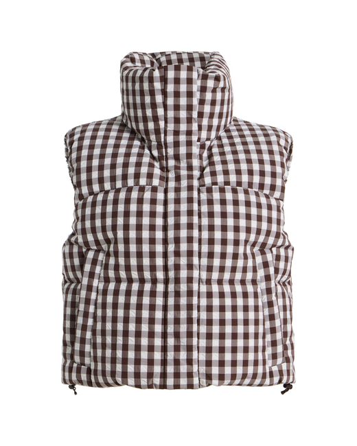 CORDOVA Brown Cormet Gingham Ski Vest