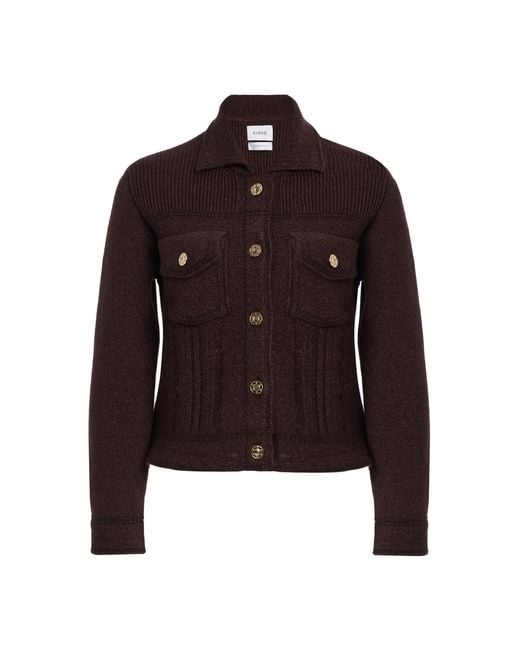 Barrie Brown Fitted Cashmere-Denim Jacket