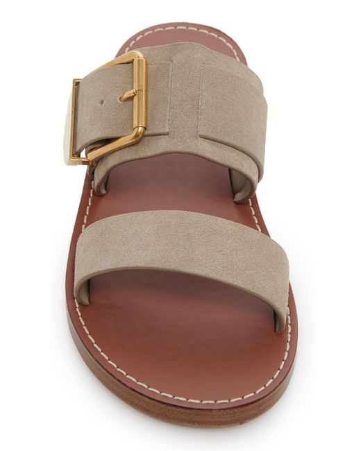 Chloé Metallic Rebecca Leather Sandals