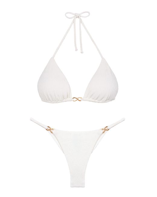 ViX White Solaro Triangle Bikini Top