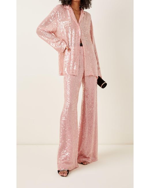 Markarian Chloris Sequined Chiffon Wide 