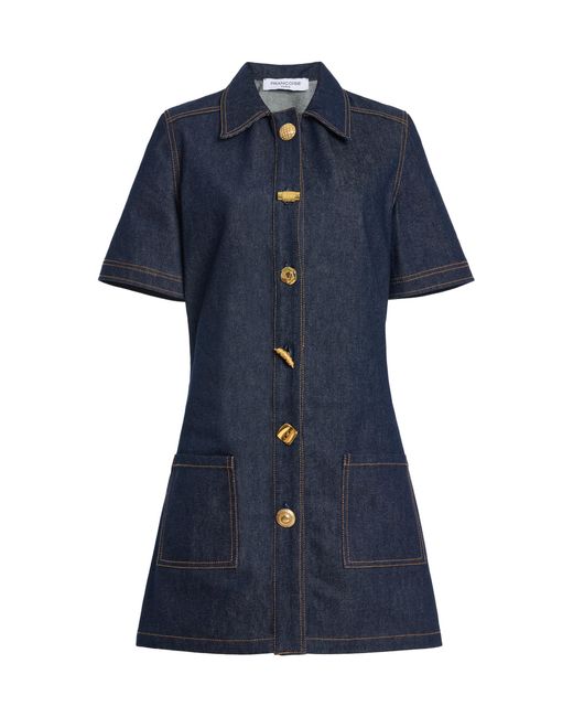 Franchise Blue Macy Cotton Mini Dress