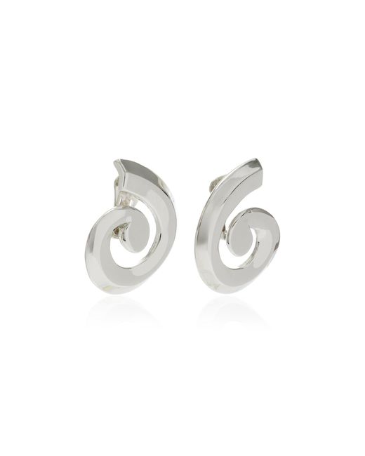Ben-Amun Metallic Exclusive Swirl Silver-tone Earrings