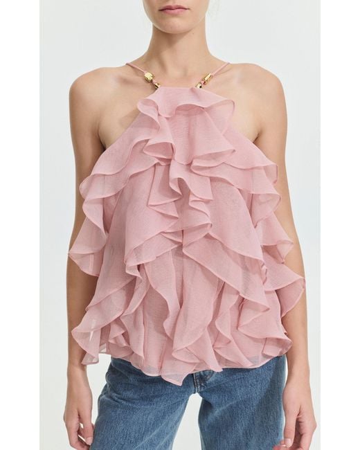 Aje. Pink Selena Top
