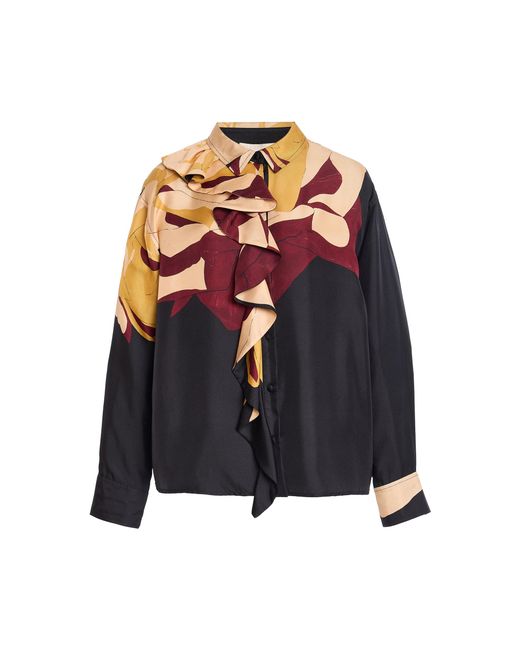 Ulla Johnson Blue Study Printed Silk Blouse