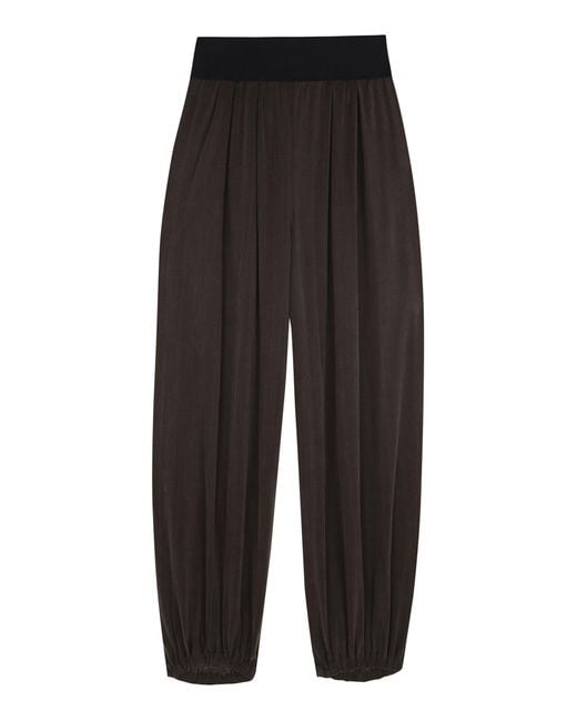 Cortana Black Espera Cotton-Blend Pants