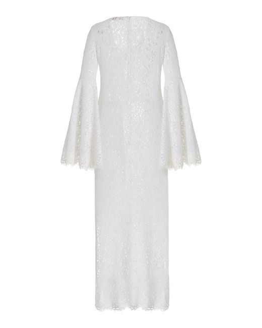 Michael Kors White Cutout Lace Maxi Dress
