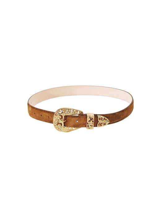 DEHANCHE White Versaille Suede Belt
