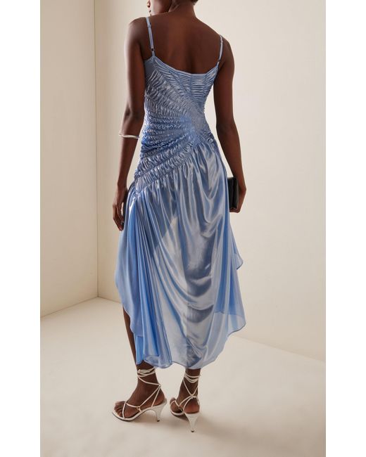 light blue v neck dress Princess V Neck Long Pink/Light Blue Prom Dresses, Puffy Pink/Light Bl   Shiny Party