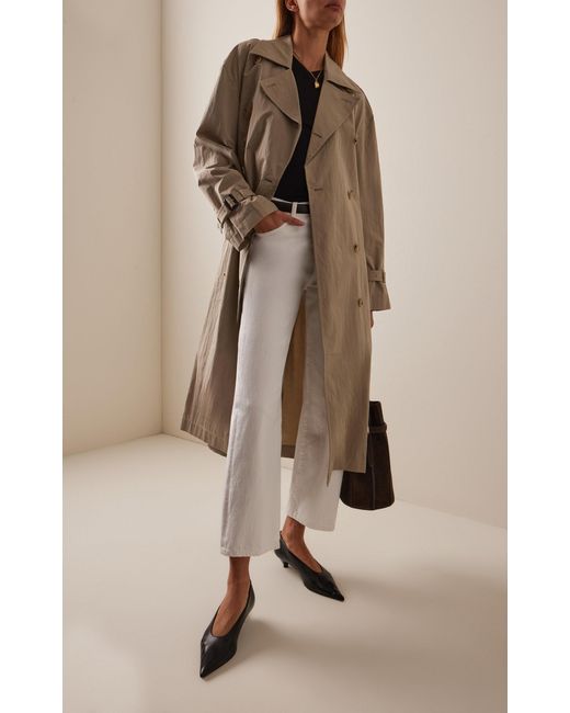Totême  Natural Cotton-Blend Trench Coat