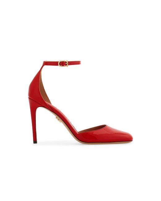 Ferragamo Red Maily Patent Leather Pumps