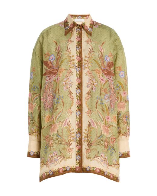 Zimmermann Multicolor Indra Silk Shirt
