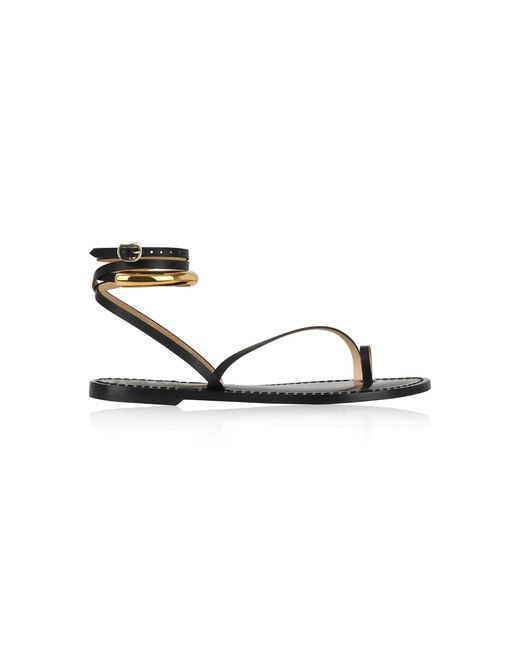 Amanu Black The Kalahari Leather Sandals