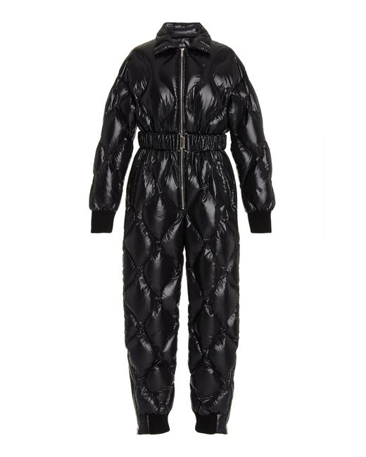 Miu Miu Black Quilted Padded Jumpsuit