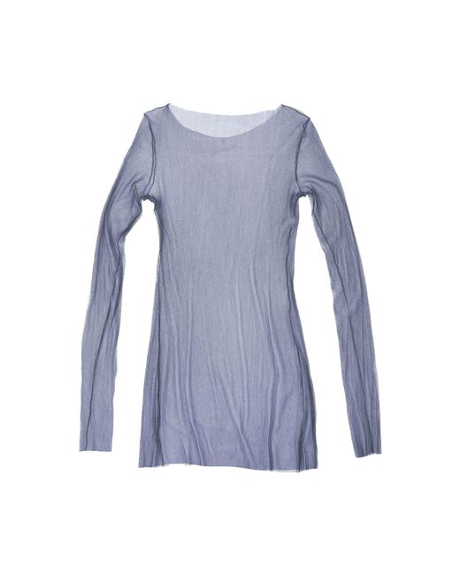 Cortana Blue T Tulle Silk Top