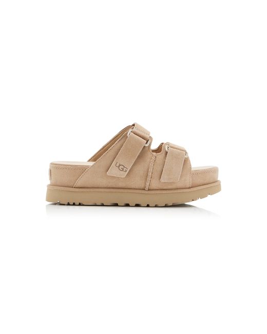 Ugg Natural Goldenstar Hi Sheepskin Slide Sandals