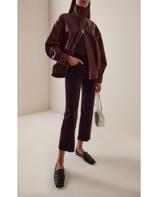 Arma Red Paula Leather Jacket