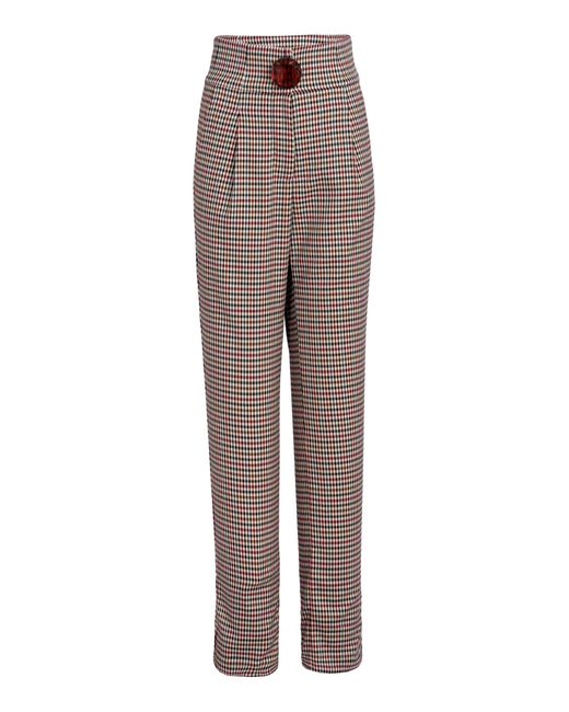 Silvia Tcherassi Brown Luca Straight Leg Pants