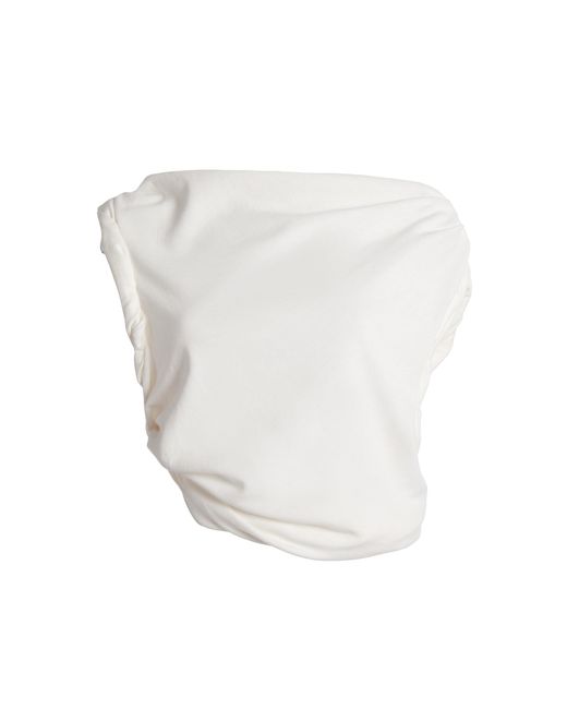 Christopher Esber White Rolled Up Cotton-Blend T-Shirt