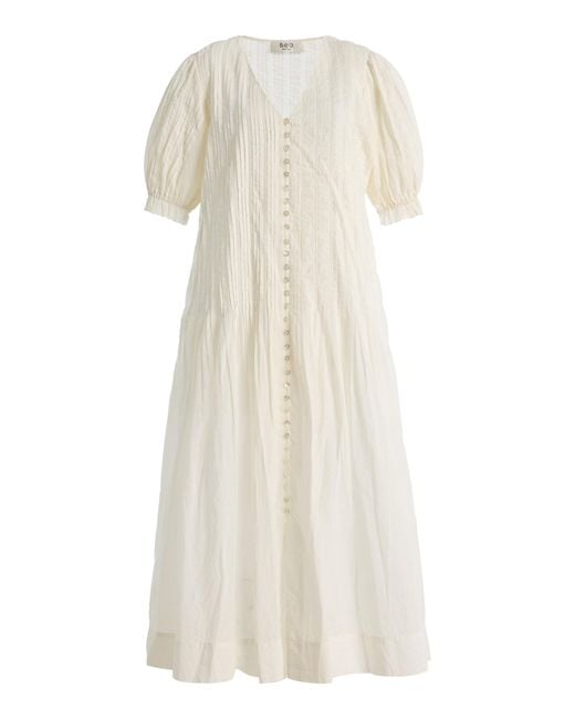 Sea White Alberte Cotton Dress
