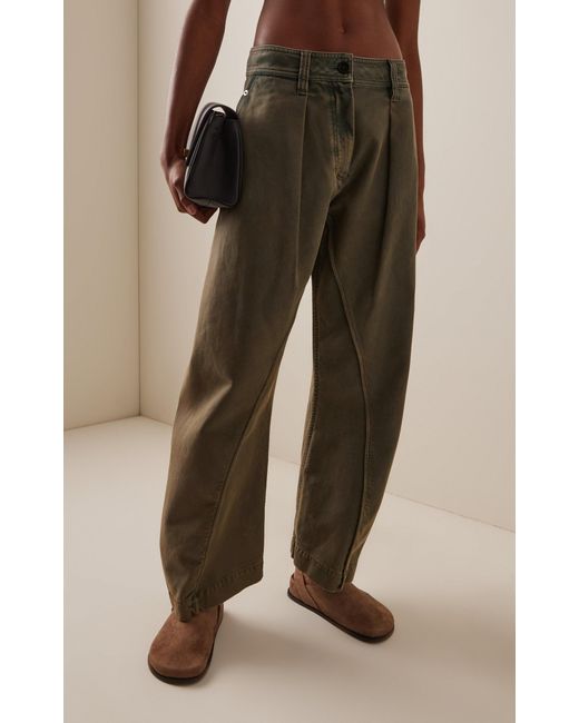 J.W. Anderson Green Twisted Seam Cotton Trousers