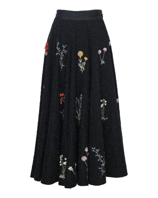 Chorus Black Antheia Embellished Maxi Skirt